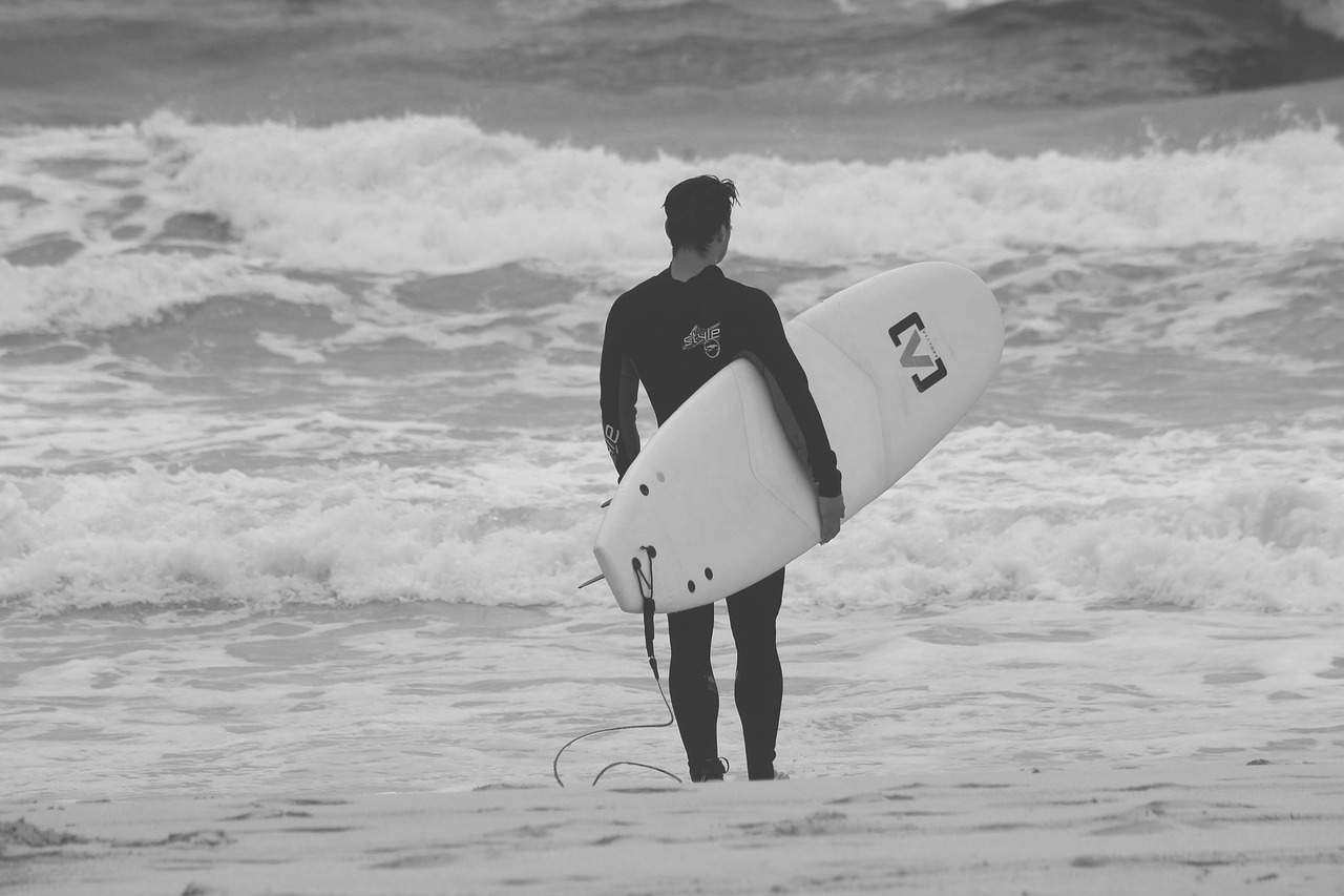 surfer, surfboard, surfing